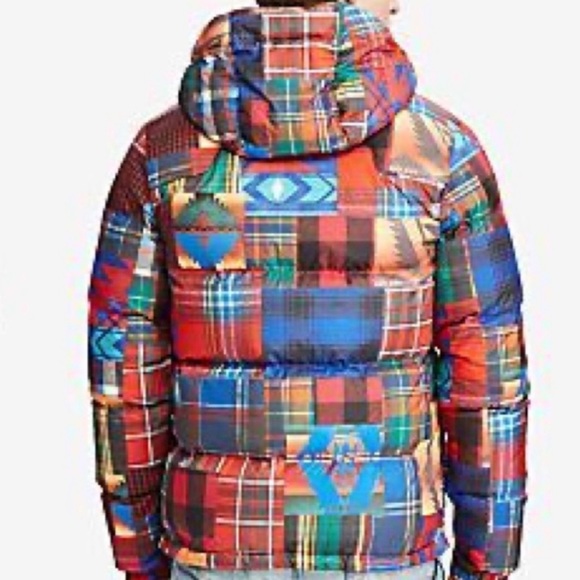 POLO RALPH LAUREN Mens Ripstop Aztec Down Puffer Jacket XXL - Picture 16 of 16